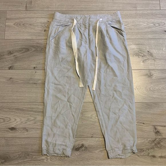 Wilfred Allant Pant Cropped linen pant soft grey size US 6 Aritzia - Picture 3 of 13